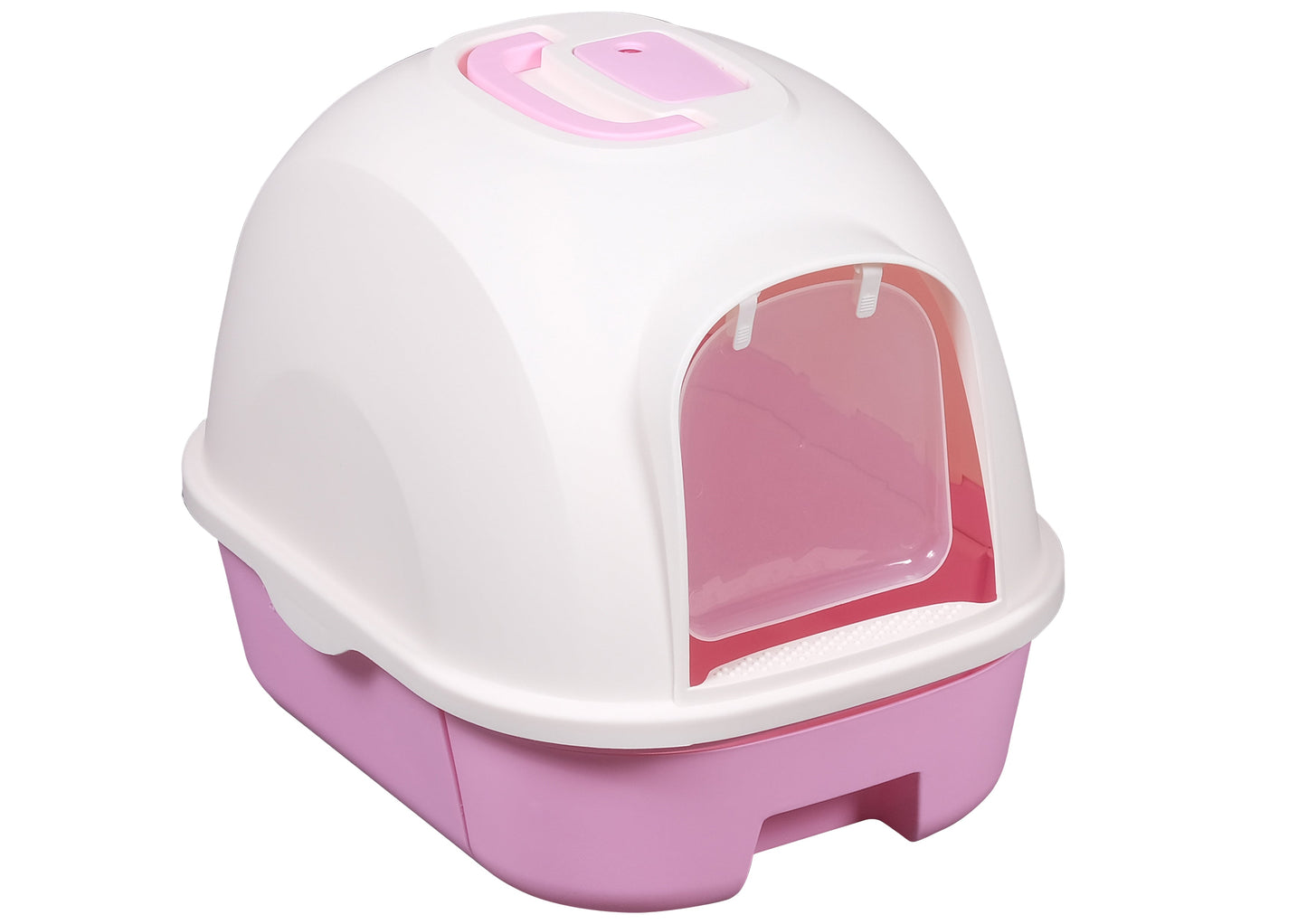 Pawsitiv Emma Litter Box with Removable Tray - Savvy - MSP 009T - Pink