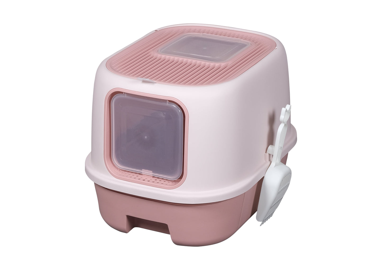 Pawsitiv Emma Litter Box with Removable Tray  - 2 Door - MSP 106T - Pink