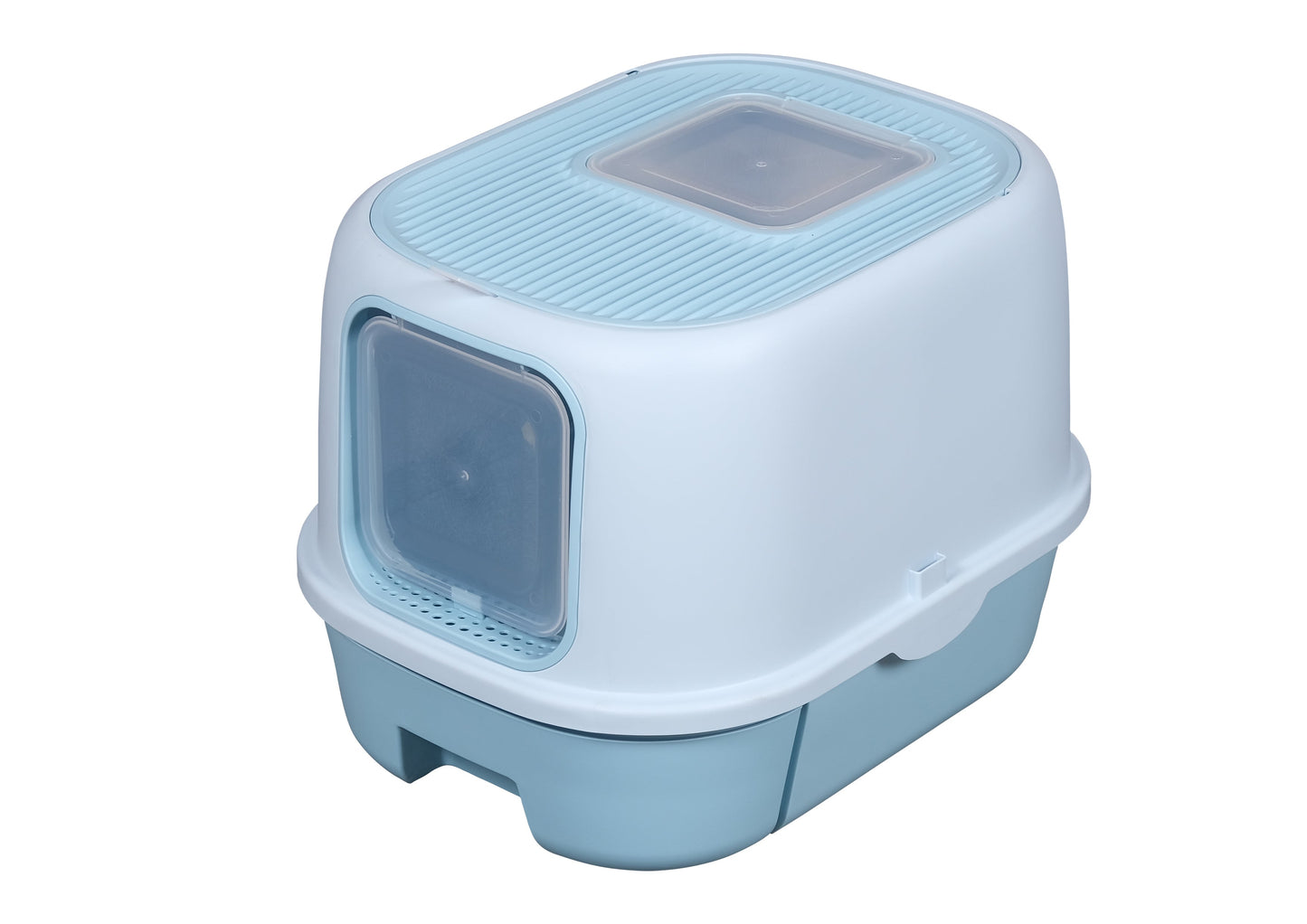 Pawsitiv Emma Litter Box with Removable Tray  - 2 Door - MSP 106T - Blue