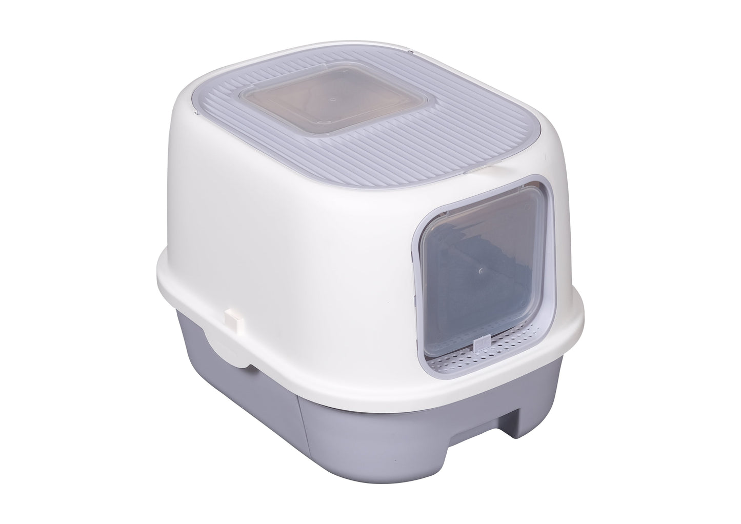 Pawsitiv Emma Litter Box with Removable Tray  - 2 Door - MSP 106T - Grey