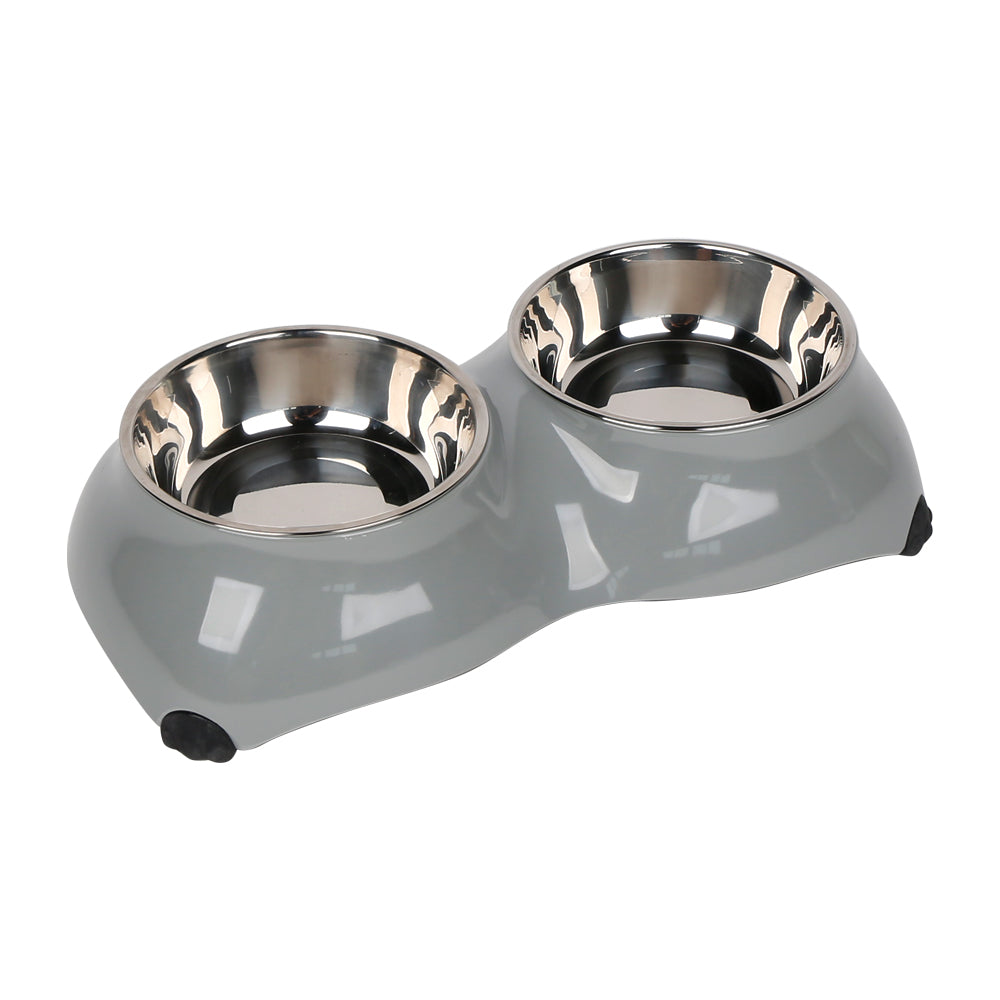 4 Paw Dinner Set Bowls - Small - Grey (0714651971403)