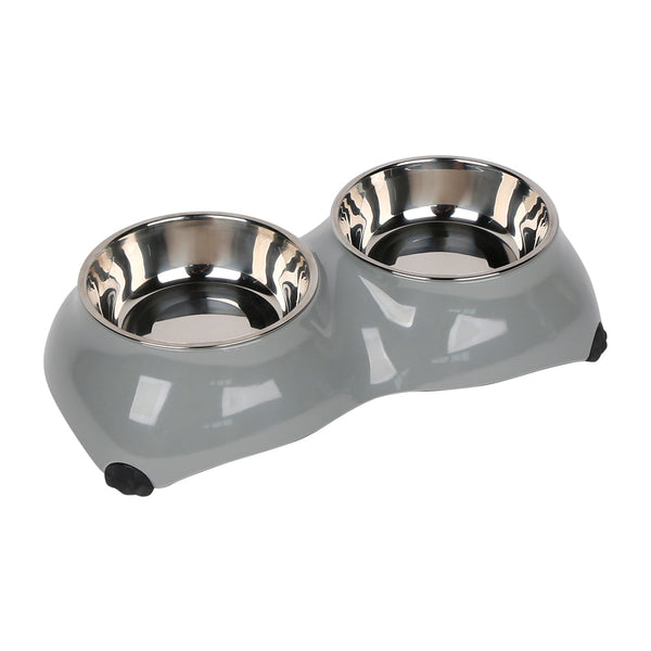 4 Paw Dinner Set Bowls - Small - Grey (0714651971403)