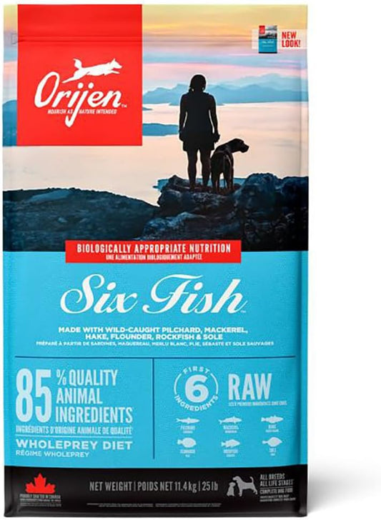 Orijen Six Fish Protein-Rich Adult Dog Dry Food