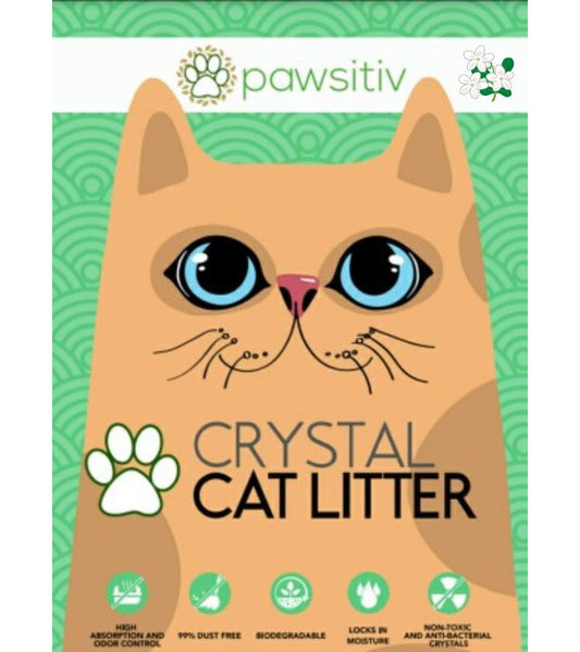 Pawsitiv Premium Silica Crystal Gel Litter for Cat - 16L - Jasmine