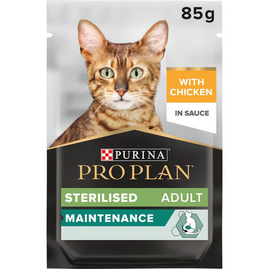 PURINA Pro Plan Nutri Savour Sterilised Chicken Wet Cat Food - 85G (Pack of 12)