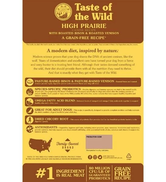 Taste of the Wild High Prairie Adult Canine Formula Dry Dog Food