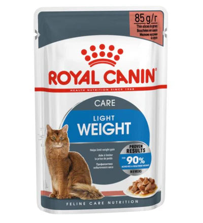 Royal Canin Light Weight Care Thin Slices In Gravy Adult Wet Cat Food - 85G (Pack of 12)